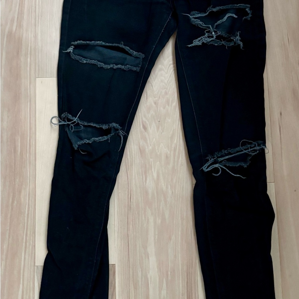 Silence + Noise Black Denim Pants